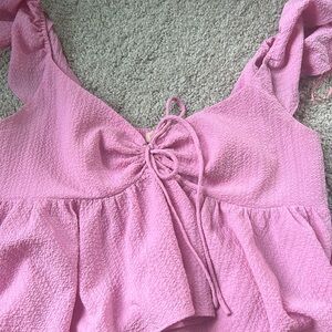 Urban outfitters front tie top